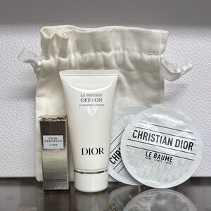 Dior La Mousse cleanser Dior Prestige La Creme Dior Le Baume lotion skincare set